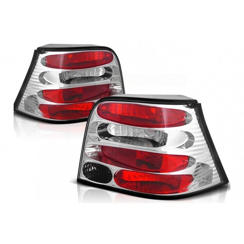 Taillights suitable for VW Golf IV 4 Hatchback (1998-2005) Chrome, Nouveaux produits kitt