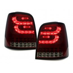 LITEC Full LED Taillights suitable for VW Touran I MPV 1T (2003-2010) Red Smoke, Nouveaux produits kitt