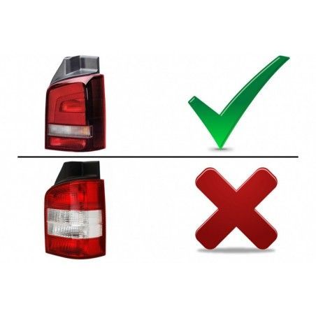 LED Taillights suitable for VW Transporter V T5.1 (04.2010-2015) Red White, Nouveaux produits kitt