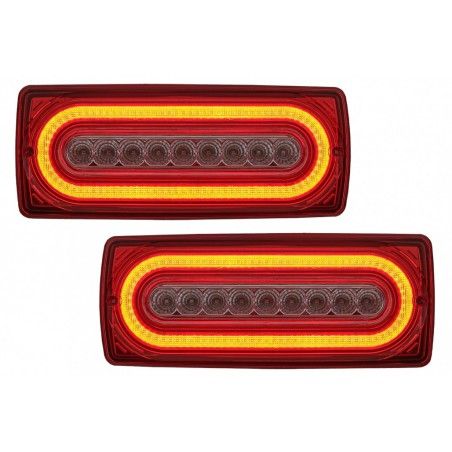 Full LED LightBar Taillights suitable for Mercedes G-Class W463 (1989-2015) Red Clear, Nouveaux produits kitt