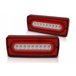 Full LED Taillights suitable for Mercedes G-Class W463 (1990-2012) Red Clear With Dynamic Turn Signal, Nouveaux produits kitt