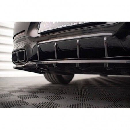 Maxton Central Rear Splitter (with vertical bars) Mercedes-AMG GT 63S 4-Door Coupe Aero Gloss Black, Nouveaux produits maxton-de