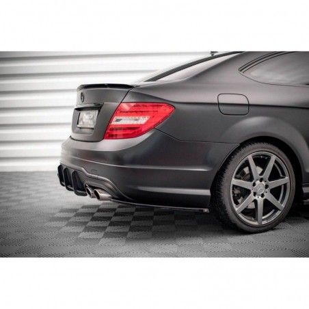 Maxton Rear Side Splitters Mercedes-Benz C Coupe AMG-Line C204 Gloss Black, Nouveaux produits maxton-design