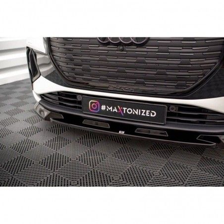 Maxton Front Splitter V.1 Audi Q4 e-tron Sportback Mk1 Gloss Black, Nouveaux produits maxton-design