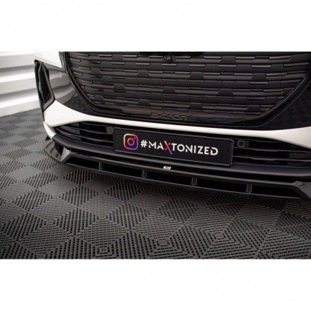 Maxton Front Splitter V.2 Audi Q4 e-tron Sportback Mk1 Gloss Black, Nouveaux produits maxton-design
