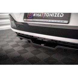 Maxton Central Rear Splitter (with vertical bars) Kia EV6 GT-Line Mk1 Gloss Black, Nouveaux produits maxton-design