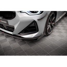 Maxton Street Pro Front Splitter + Flaps BMW 2 Coupe M-Pack / M240i G42 Black + Gloss Flaps, Nouveaux produits maxton-design