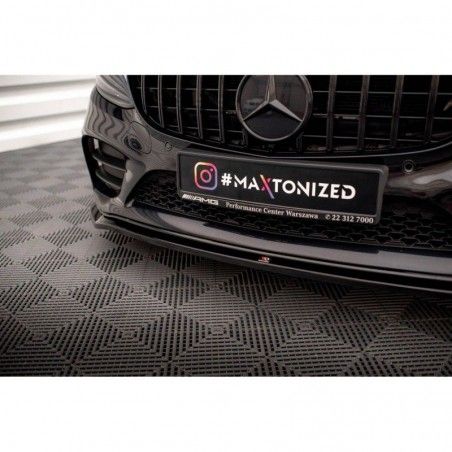 Maxton Front Splitter V.1 Mercedes-Benz C AMG Line / C43 AMG Sedan / Coupe W205 / C205 Facelift Gloss Black, Nouveaux produits m