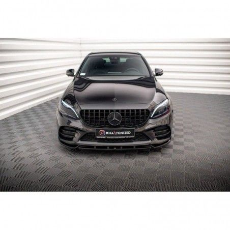 Maxton Front Splitter V.2 Mercedes-Benz C AMG Line / C43 AMG Sedan / Coupe W205 / C205 Facelift Gloss Black, Nouveaux produits m