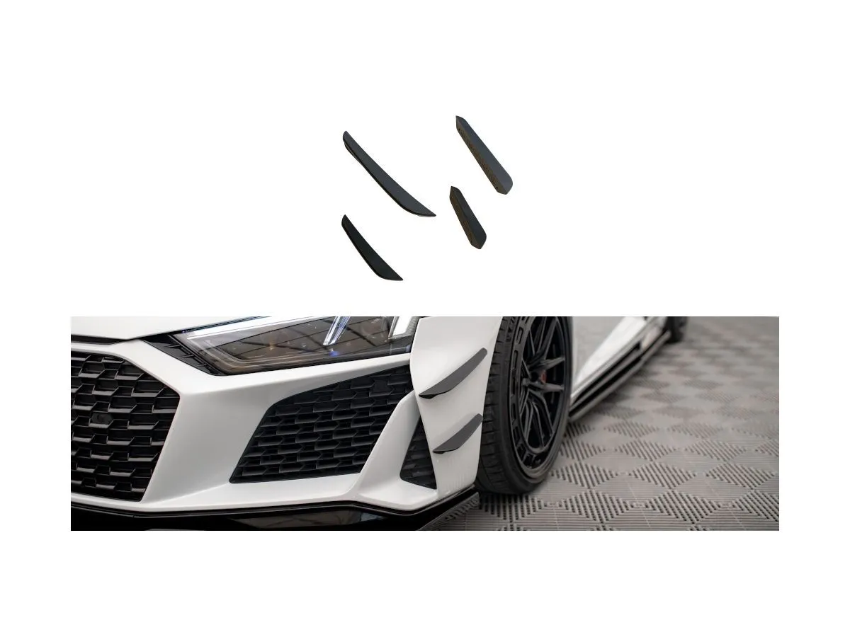 Maxton Front Bumper Wings (Canards) Audi R8 Mk2 Facelift