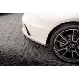 Maxton Central Rear Splitter (with vertical bars) Mercedes-Benz C Coupe AMG-Line C205 Facelift Gloss Black, Nouveaux produits ma