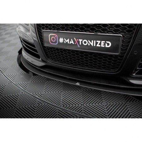 Maxton Street Pro Front Splitter + Flaps Audi RS6 Avant C6 Black + Gloss Flaps, Nouveaux produits maxton-design