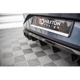 Maxton Rear Valance + Exhaust Ends Imitation Seat Leon FR Hatchback Mk4 Gloss Black \ Chrome, Nouveaux produits maxton-design