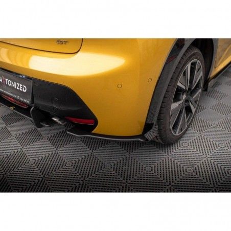 Maxton Street Pro Rear Side Splitters + Flaps Peugeot 208 GT Mk2 Red + Gloss Flaps, Nouveaux produits maxton-design