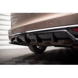 Maxton Central Rear Splitter (with vertical bars) Chrysler Pacifica Mk2 Gloss Black, MAXTON DESIGN