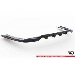 Maxton Central Rear Splitter (with vertical bars) Chrysler Pacifica Mk2 Gloss Black, MAXTON DESIGN