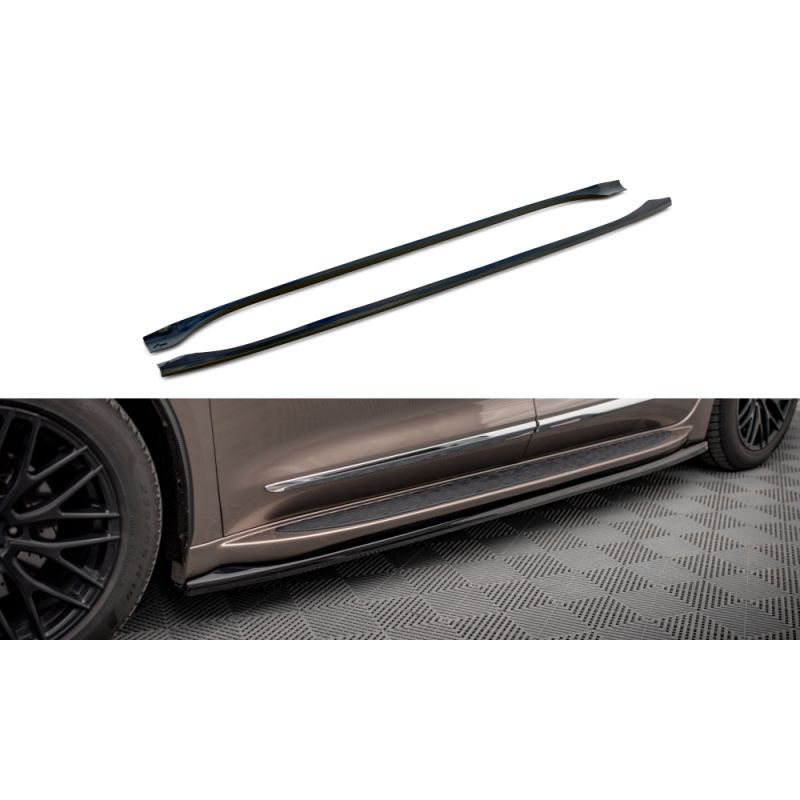 Maxton Side Skirts Diffusers Chrysler Pacifica Mk2 Gloss Black, MAXTON DESIGN