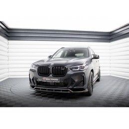 Maxton Front Splitter BMW X3 M-Pack G01 Facelift Gloss Black, MAXTON DESIGN