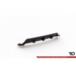 Maxton Central Rear Splitter (with vertical bars) BMW X3 M-Pack G01 Facelift Gloss Black, MAXTON DESIGN