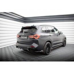 Maxton Rear Side Splitters BMW X3 M-Pack G01 Facelift Gloss Black, MAXTON DESIGN