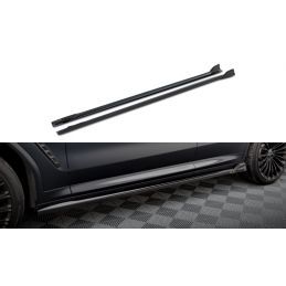 Maxton Side Skirts Diffusers BMW X3 M-Pack G01 Facelift Gloss Black, MAXTON DESIGN