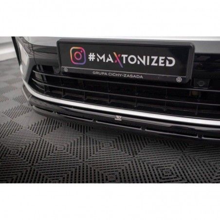 Maxton Front Splitter Volkswagen Taigo R-Line Mk1 Gloss Black, MAXTON DESIGN