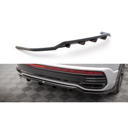 Maxton Central Rear Splitter (with vertical bars) Volkswagen Taigo R-Line Mk1 Gloss Black, MAXTON DESIGN