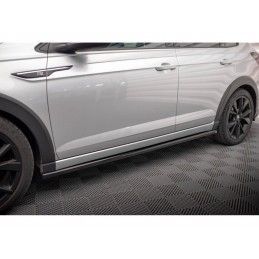 Maxton Side Skirts Diffusers Volkswagen Taigo R-Line Mk1 Gloss Black, MAXTON DESIGN