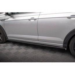 Maxton Side Skirts Diffusers Volkswagen Taigo R-Line Mk1 Gloss Black, MAXTON DESIGN