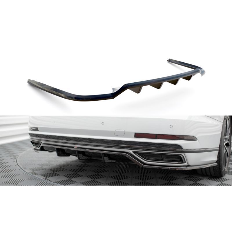 Maxton Central Rear Splitter (with vertical bars) Audi A8 S-Line D5, MAXTON DESIGN