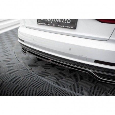 Maxton Central Rear Splitter (with vertical bars) Audi A8 S-Line D5, MAXTON DESIGN