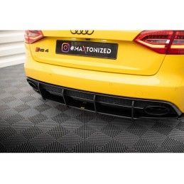 Maxton Street Pro Rear Diffuser Audi RS4 B8 Black, MAXTON DESIGN