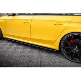 Maxton Street Pro Side Skirts Diffusers Audi RS4 B8 Black, MAXTON DESIGN