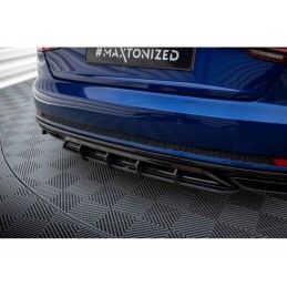 Maxton Street Pro Rear Diffuser Audi A4 Competition B9 Black, MAXTON DESIGN