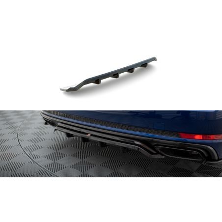 Maxton Central Rear Splitter (with vertical bars) Audi A4 Competition B9, MAXTON DESIGN