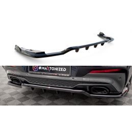 Maxton Central Rear Splitter (with vertical bars) V.2 BMW X4 M-Pack G02, MAXTON DESIGN