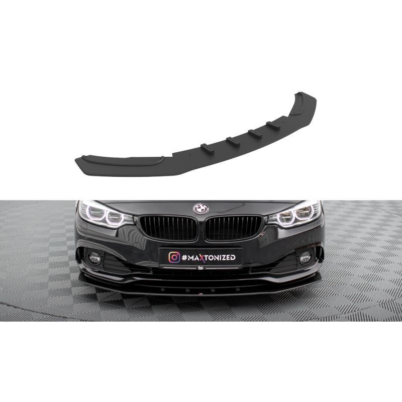 Maxton Street Pro Front Splitter BMW 4 Gran Coupe F36 Black, MAXTON DESIGN