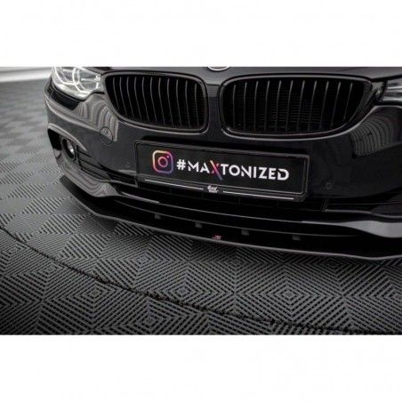 Maxton Street Pro Front Splitter BMW 4 Gran Coupe F36 Black, MAXTON DESIGN