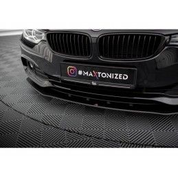 Maxton Street Pro Front Splitter BMW 4 Gran Coupe F36 Black-Red, MAXTON DESIGN