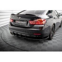 Maxton Street Pro Rear Side Splitters + Flaps BMW 4 Gran Coupe F36 Black + Gloss Flaps, MAXTON DESIGN