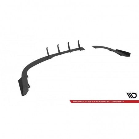 Maxton Street Pro Rear Side Splitters + Flaps BMW 4 Gran Coupe F36 Black + Gloss Flaps, MAXTON DESIGN