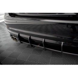 Maxton Street Pro Rear Side Splitters + Flaps BMW 4 Gran Coupe F36 Black-Red + Gloss Flaps, MAXTON DESIGN