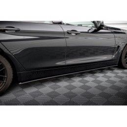 Maxton Street Pro Side Skirts Diffusers BMW 4 Gran Coupe F36 Black, MAXTON DESIGN