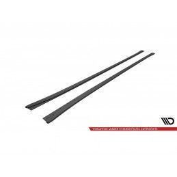 Maxton Street Pro Side Skirts Diffusers BMW 4 Gran Coupe F36 Black-Red, MAXTON DESIGN