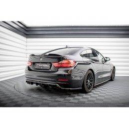 Maxton Central Rear Splitter (with vertical bars) BMW 4 Gran Coupe F36, MAXTON DESIGN