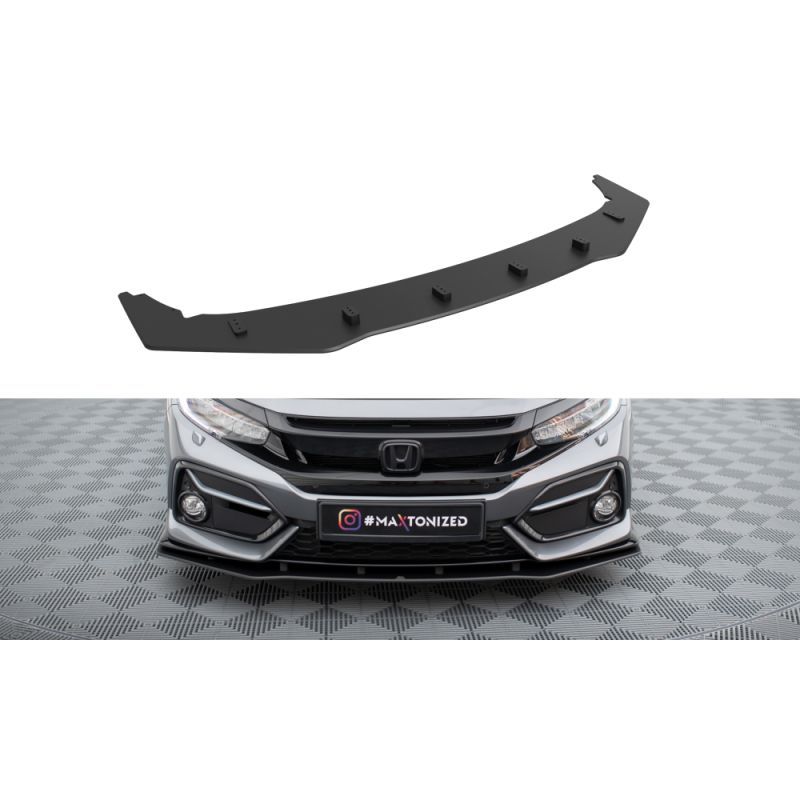 Maxton Street Pro Front Splitter Honda Civic Sport Mk 10 Black, MAXTON DESIGN