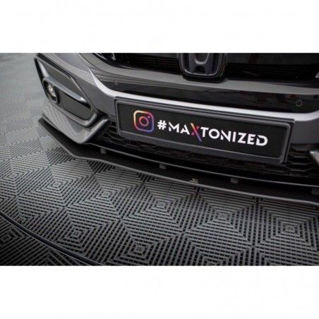 Maxton Street Pro Front Splitter Honda Civic Sport Mk 10 Black, MAXTON DESIGN