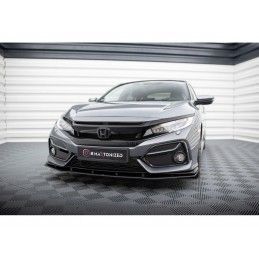 Maxton Street Pro Front Splitter Honda Civic Sport Mk 10 Black, MAXTON DESIGN