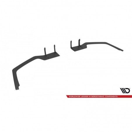 Maxton Street Pro Rear Side Splitters Honda Civic Sport Mk 10 Facelift Black, MAXTON DESIGN