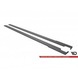 Maxton Street Pro Side Skirts Diffusers Honda Civic Sport Mk 10 Black-Red, MAXTON DESIGN